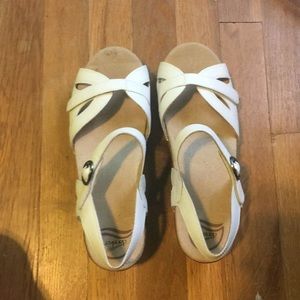White Dansko Season Sandals